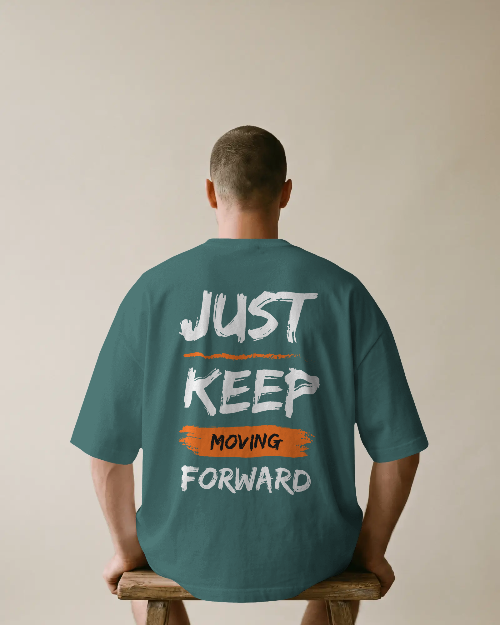 Just Keep Moving Forward T-Shirt – Motivational Typography Graphic Tee - Genuine