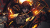 Emberbound Sovereign – Inferno Hunter Anime-Inspired Power Poster
