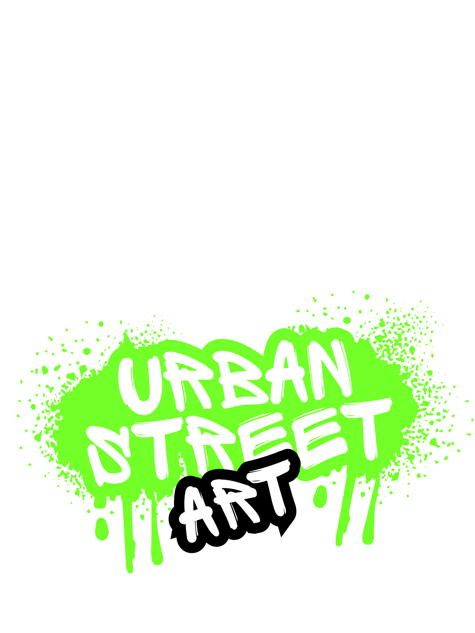 Urban Street Art Graphic T-Shirt – Graffiti Spray Paint Tee -Genuine