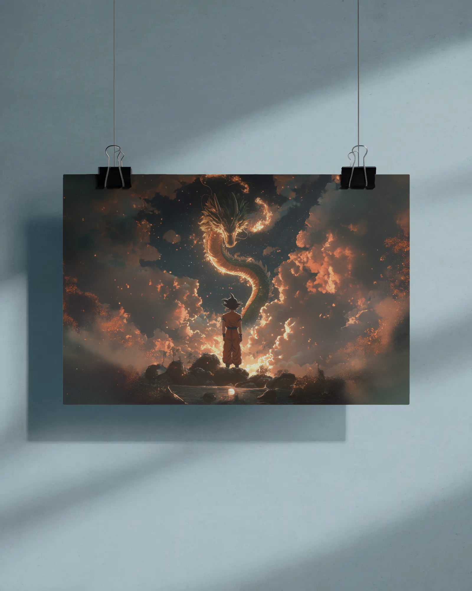 Legend of the Eternal Dragon – Warrior Ascension Anime-Inspired Poster