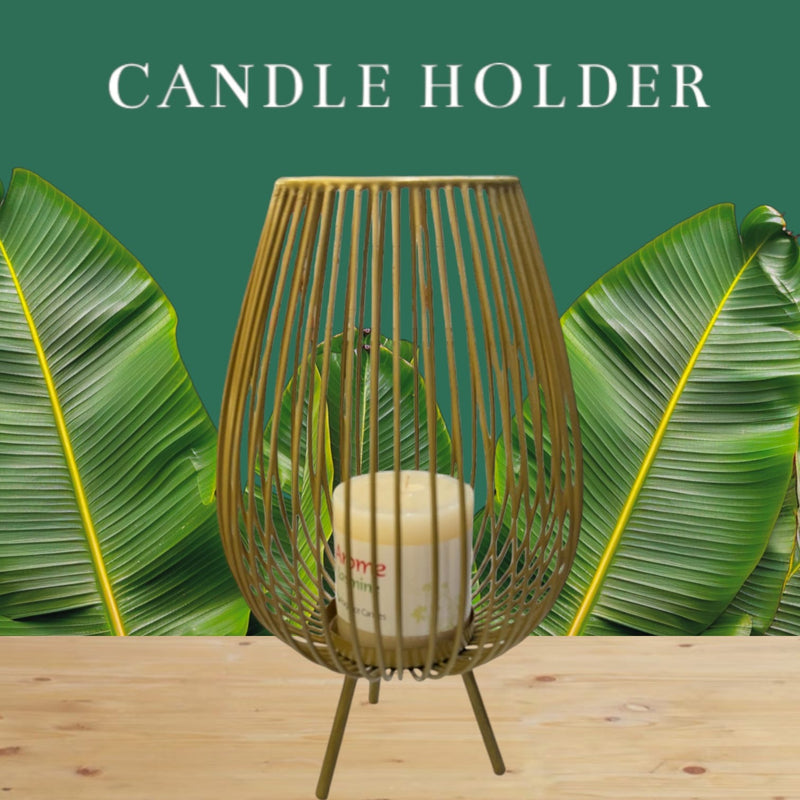 Teadrop Candle Holder with Candle