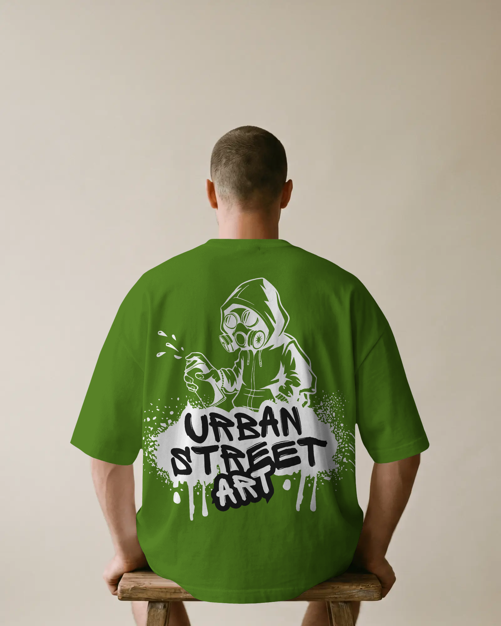 Urban Street Art Graphic T-Shirt – Graffiti Spray Paint Tee -Genuine