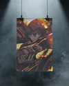 Emberbound Sovereign – Inferno Hunter Anime-Inspired Power Poster