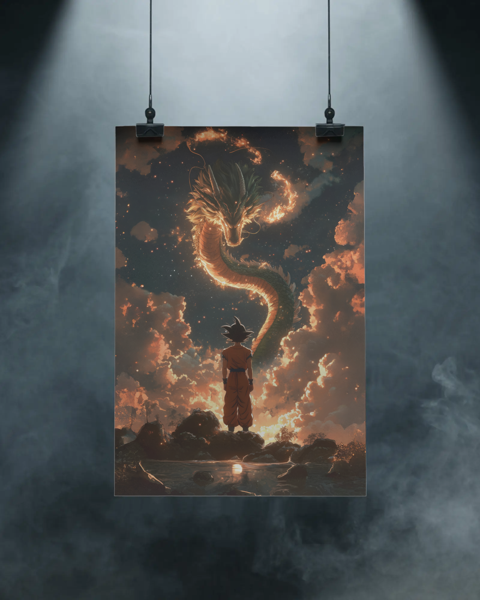 Legend of the Eternal Dragon – Warrior Ascension Anime-Inspired Poster