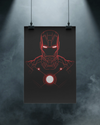 Arc Core Sentinel – Futuristic Armor Hero Inspired Minimalist Poster